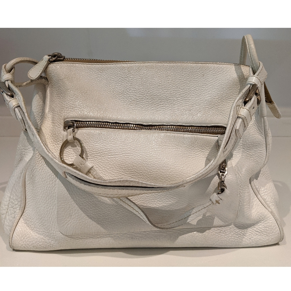 Authentic Prada white shoulder bag